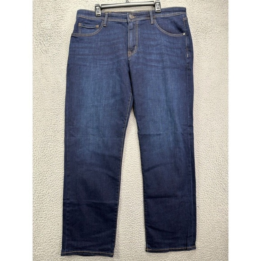 G.H. Bass Co. Jeans Mens 38X32 Blue Dark Wash Straight Fit 5 Pockets Denim NEW